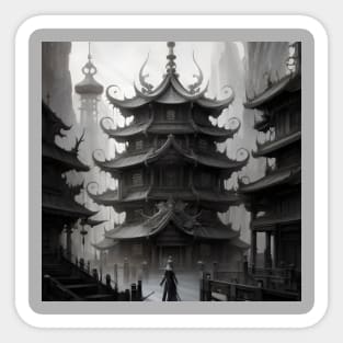 Ancient Chinese pagoda Sticker